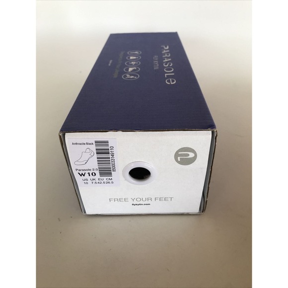 Womens Parasole Fly Kytin 2.0 Yoga Slipper Sock Size 10 Black Anthracite - Picture 5 of 5